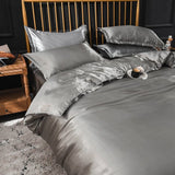Bedding Set – Satin – Pearl Grey
