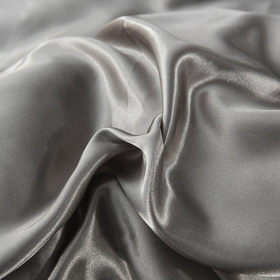 Bedding Set – Satin – Pearl Grey