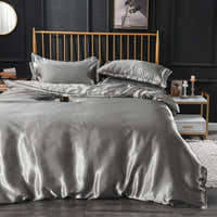 Bedding Set – Satin – Pearl Grey