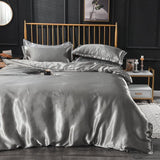 Bedding Set – Satin – Pearl Grey