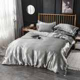 Bedding Set – Satin – Pearl Grey