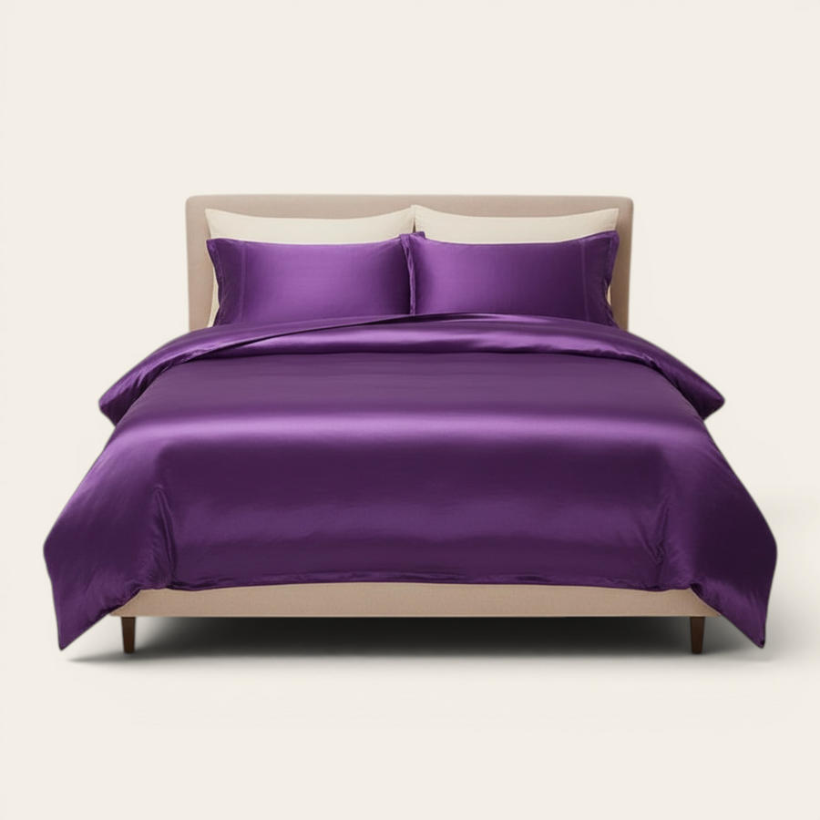 Bedding Set – Satin – Plum