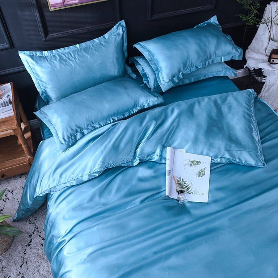 Bedding Set – Satin – Sky Mist