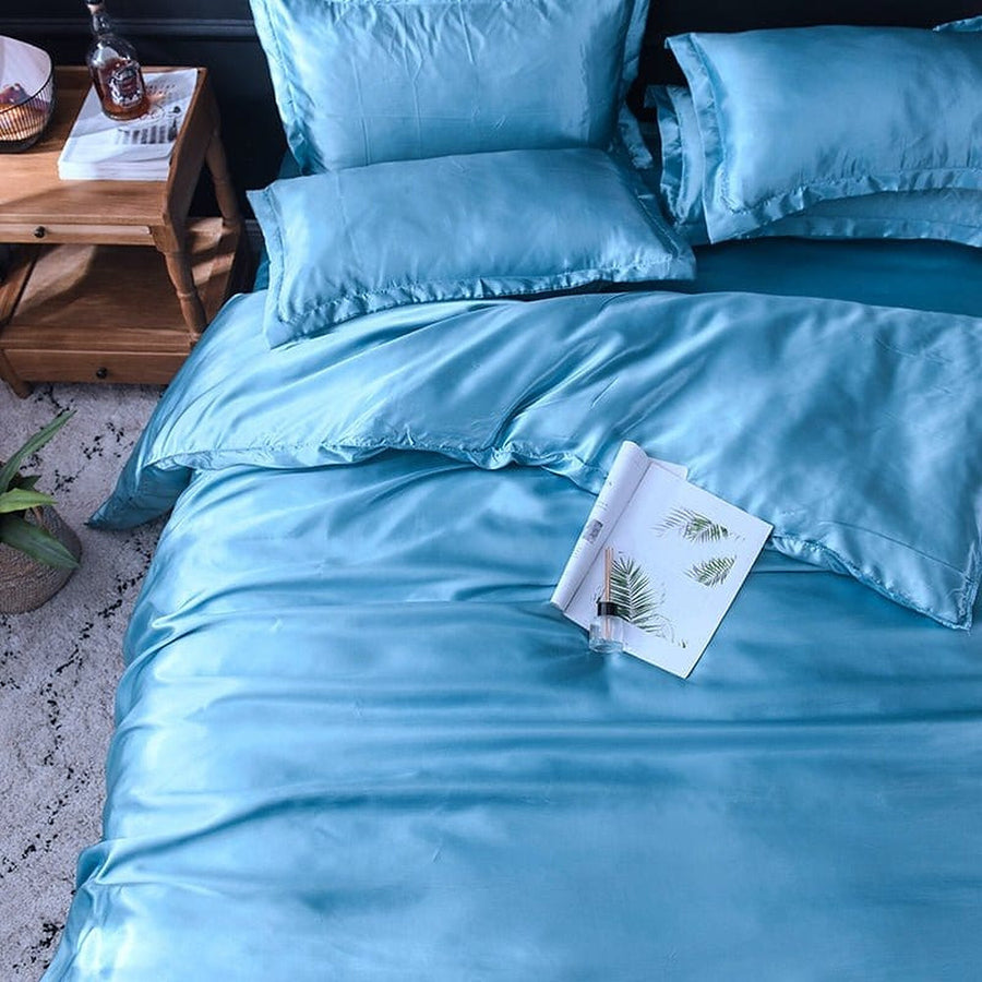Bedding Set – Satin – Sky Mist