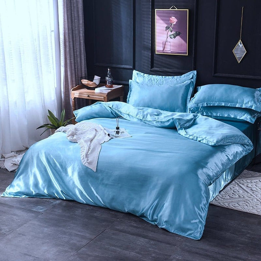 Bedding Set – Satin – Sky Mist