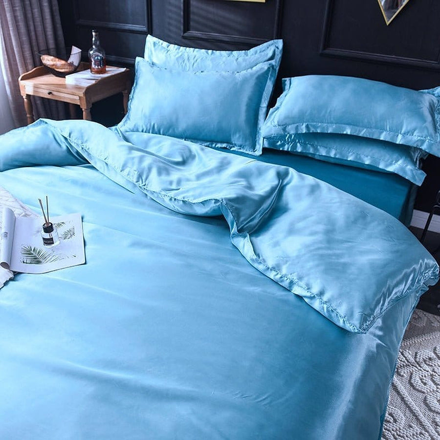 Bedding Set – Satin – Sky Mist