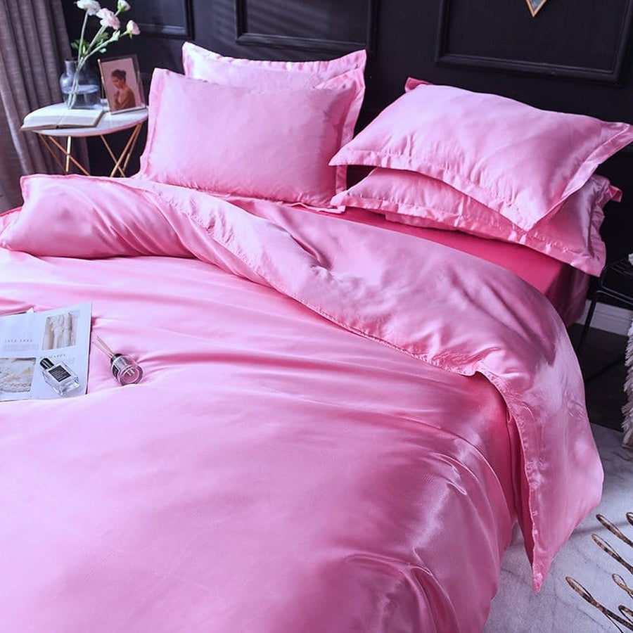 Bedding Set – Satin – Fuchsia