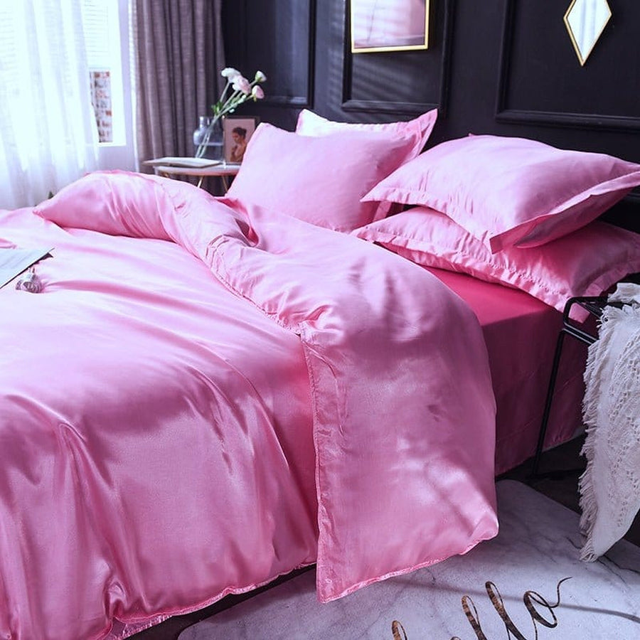 Bedding Set – Satin – Fuchsia