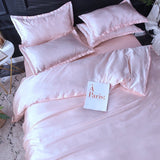 Bedding Set – Satin – Pearl White