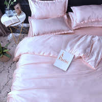 Bedding Set – Satin – Pearl White