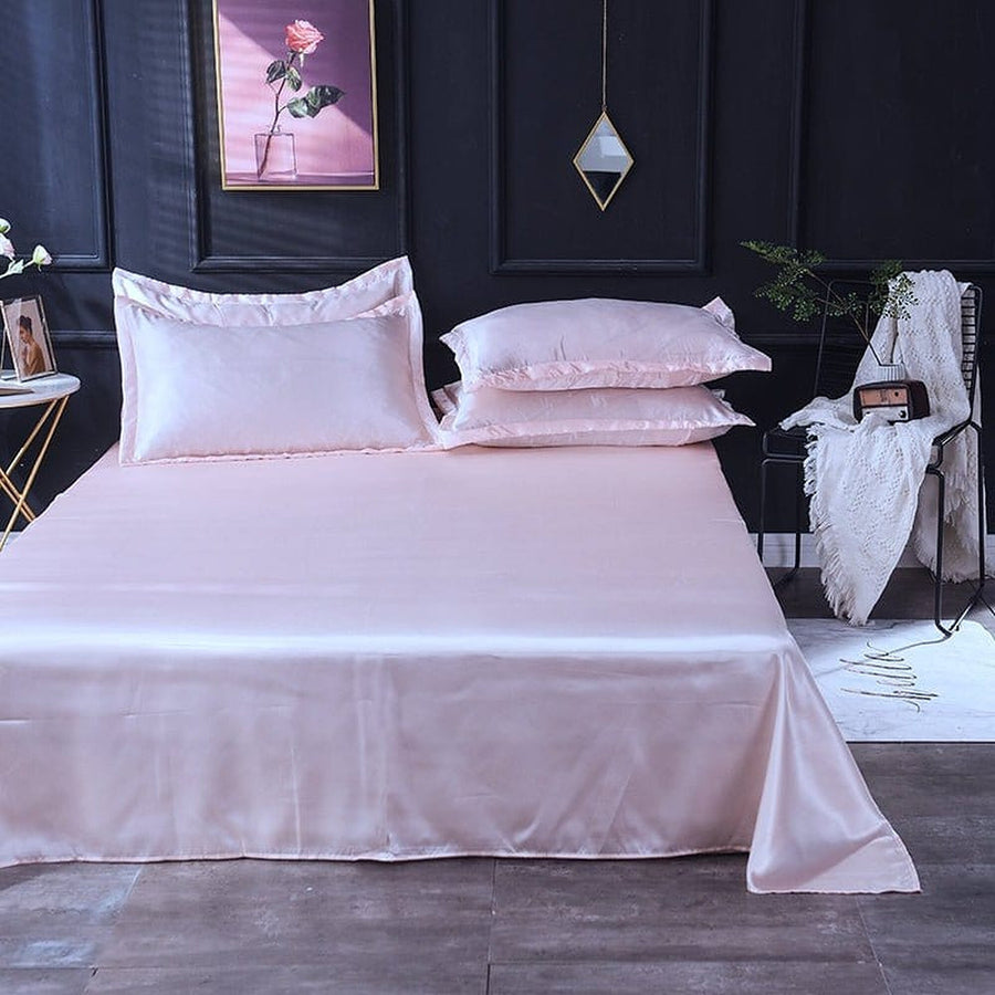 Bedding Set – Satin – Pearl White