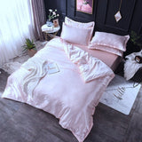 Bedding Set – Satin – Pearl White