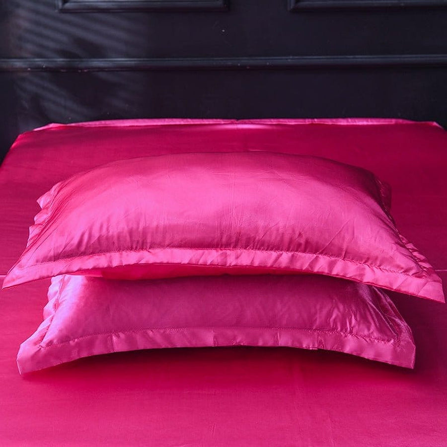 Bedding Set – Satin – Magenta