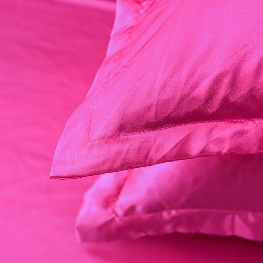 Bedding Set – Satin – Magenta