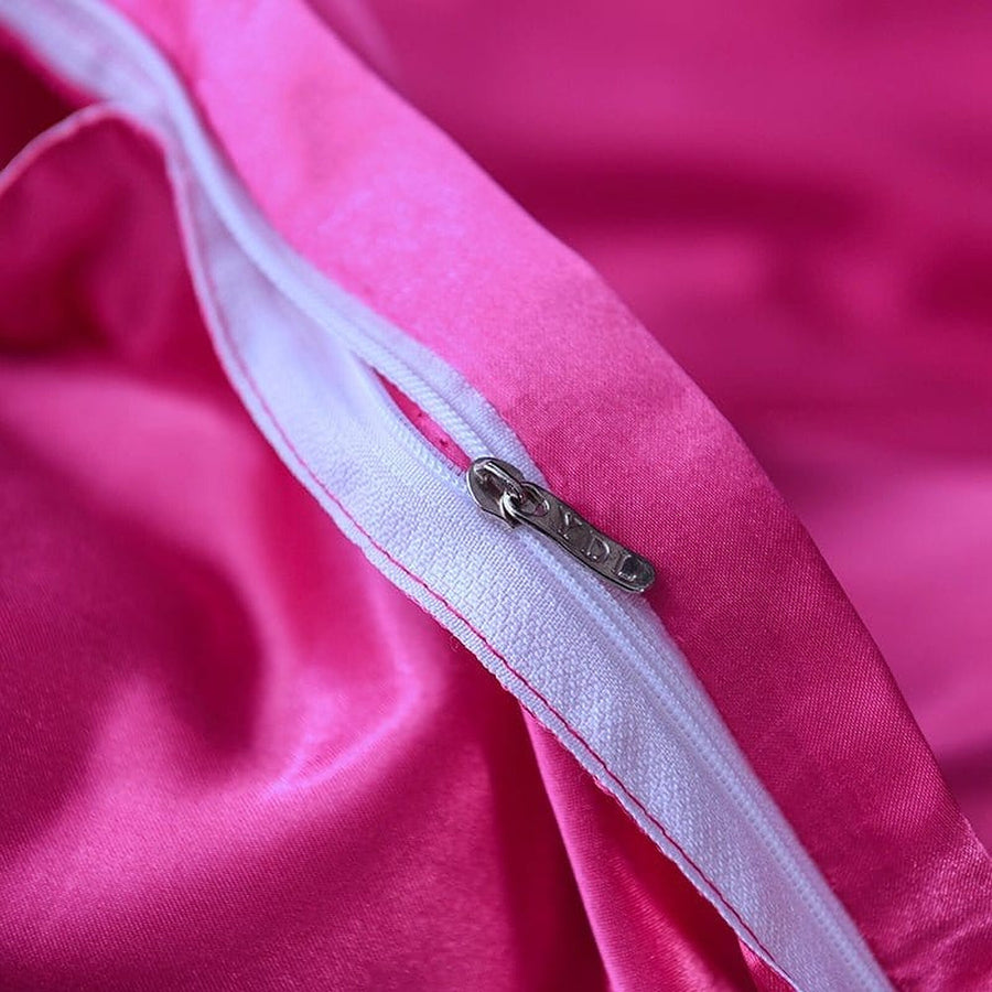 Bedding Set – Satin – Magenta