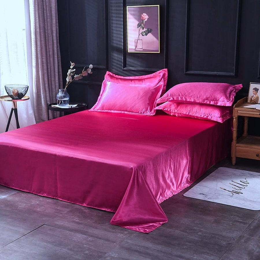 Bedding Set – Satin – Magenta