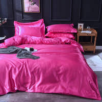 Bedding Set – Satin – Magenta
