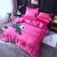 Bedding Set – Satin – Magenta