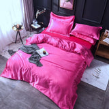Bedding Set – Satin – Magenta