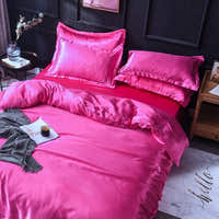 Bedding Set – Satin – Magenta
