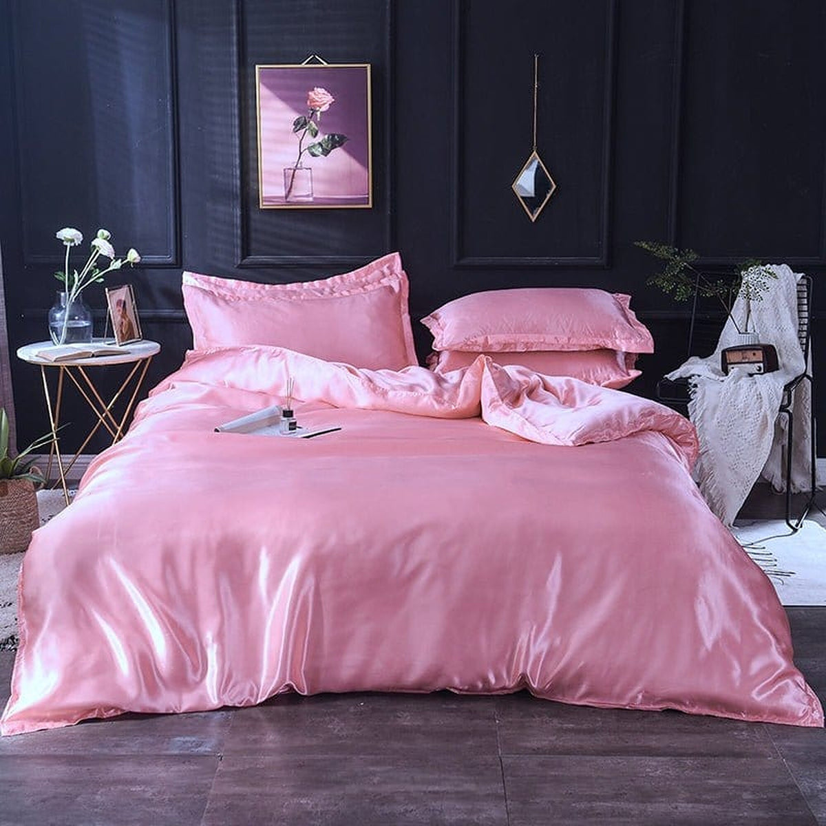 Bedding Set – Satin – Rose