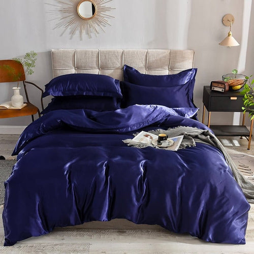 Bedding Set – Satin – Midnight Navy