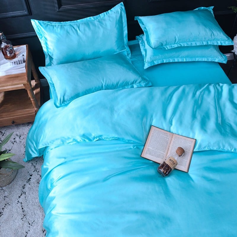 Bedding Set – Satin – Turquoise