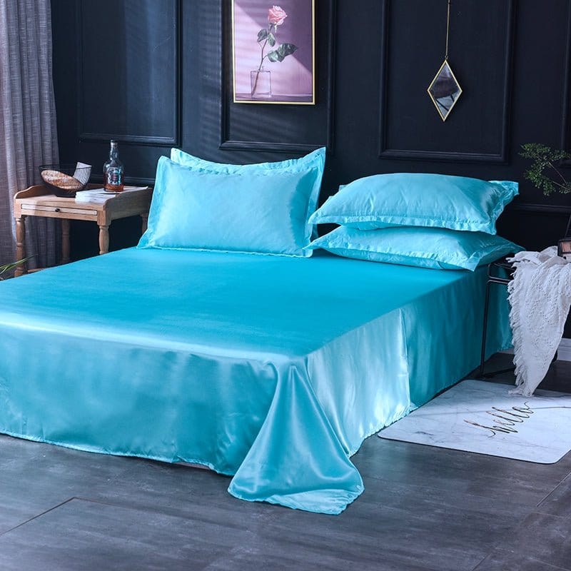 Bedding Set – Satin – Turquoise