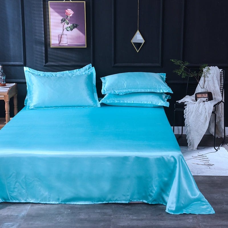 Bedding Set – Satin – Turquoise
