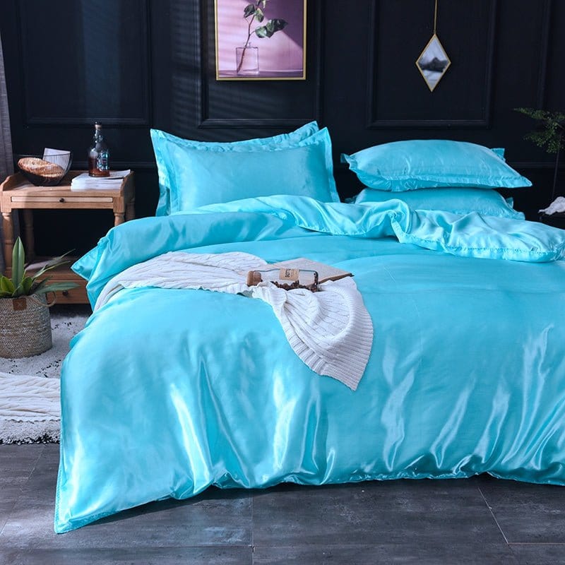 Bedding Set – Satin – Turquoise