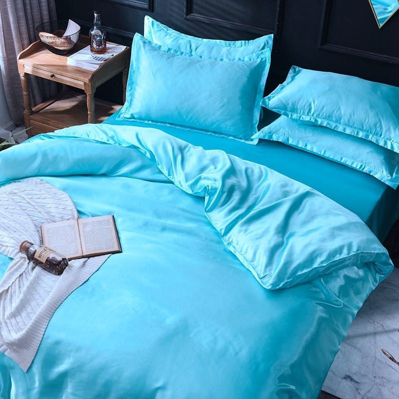Bedding Set – Satin – Turquoise
