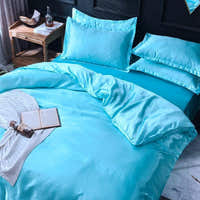 Bedding Set – Satin – Turquoise