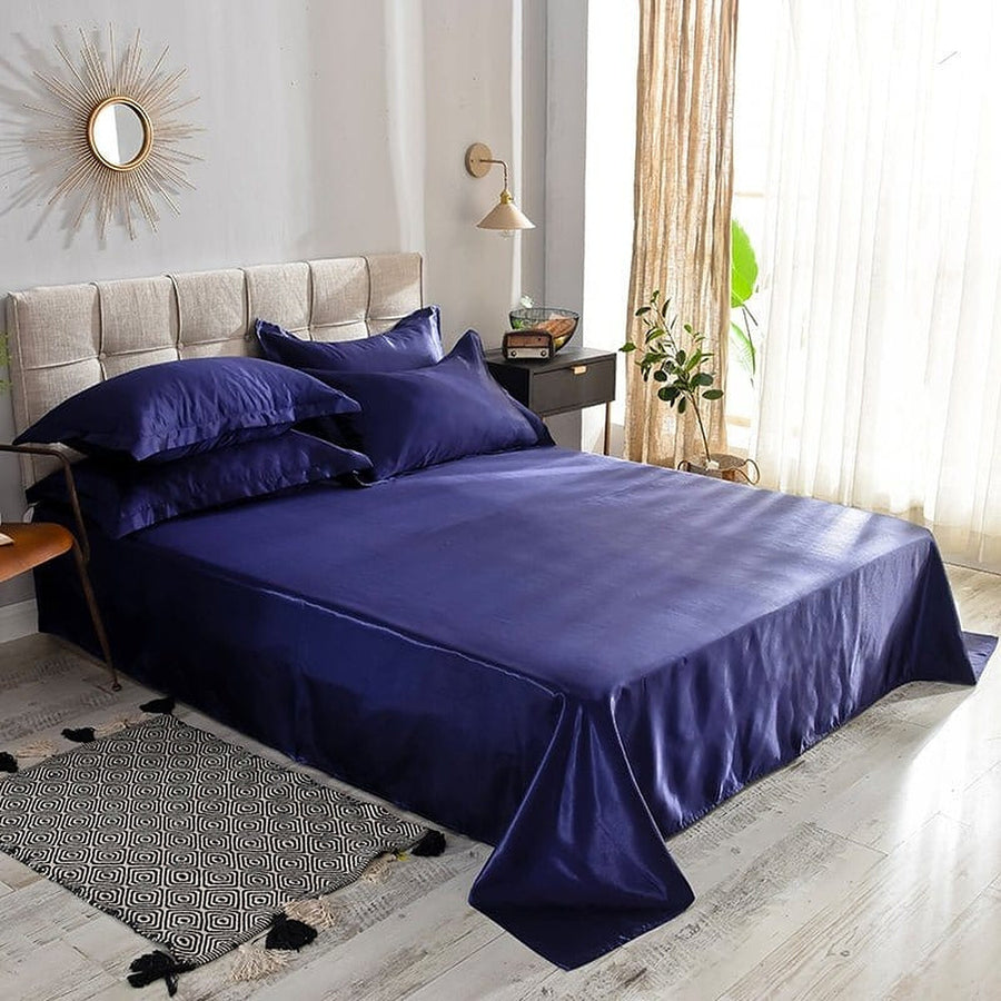 Bedding Set – Satin – Midnight Navy