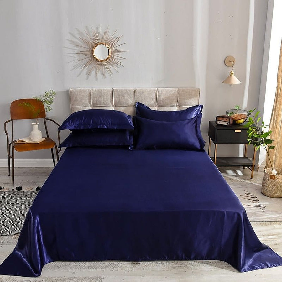 Bedding Set – Satin – Midnight Navy