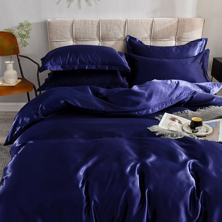 Bedding Set – Satin – Midnight Navy