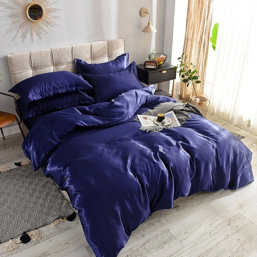 Bedding Set – Satin – Midnight Navy