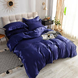 Bedding Set – Satin – Midnight Navy