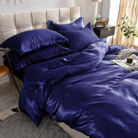 Bedding Set – Satin – Midnight Navy