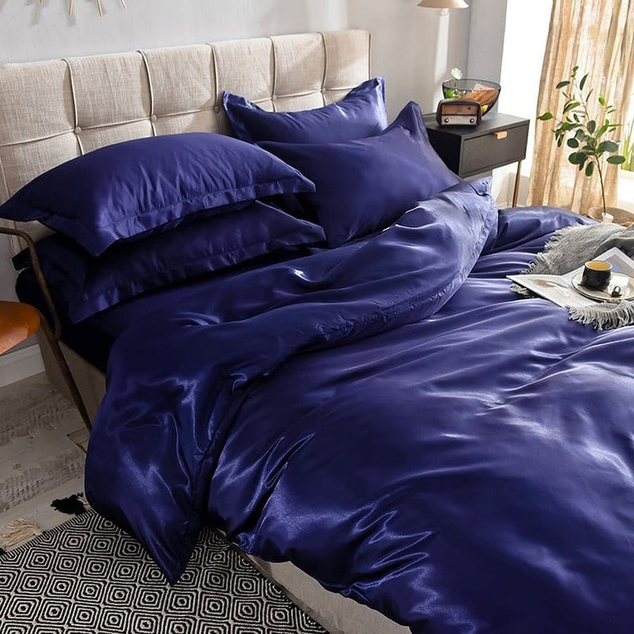 Bedding Set – Satin – Midnight Navy