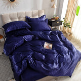 Bedding Set – Satin – Midnight Navy