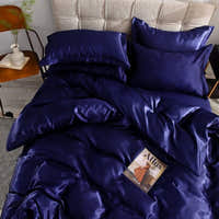 Bedding Set – Satin – Midnight Navy