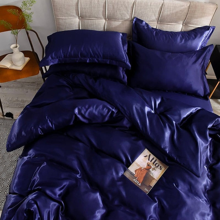Bedding Set – Satin – Midnight Navy