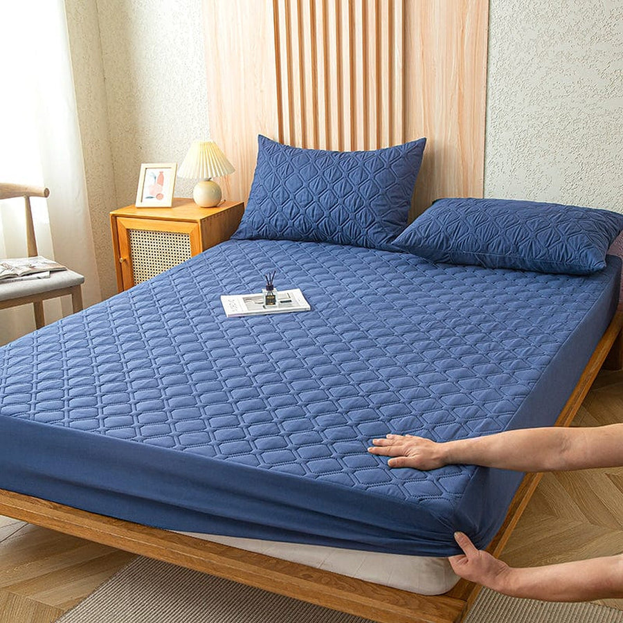 Fitted Sheet – Quilted – Midnight Navy