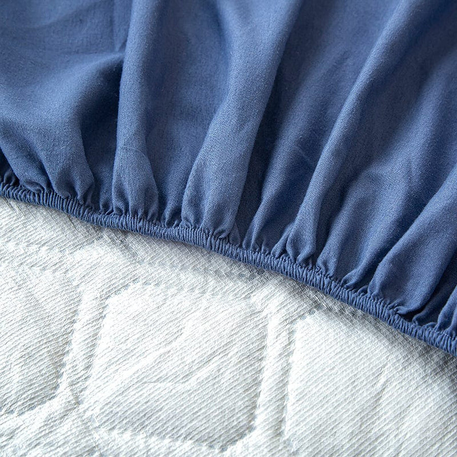 Fitted Sheet – Quilted – Midnight Navy
