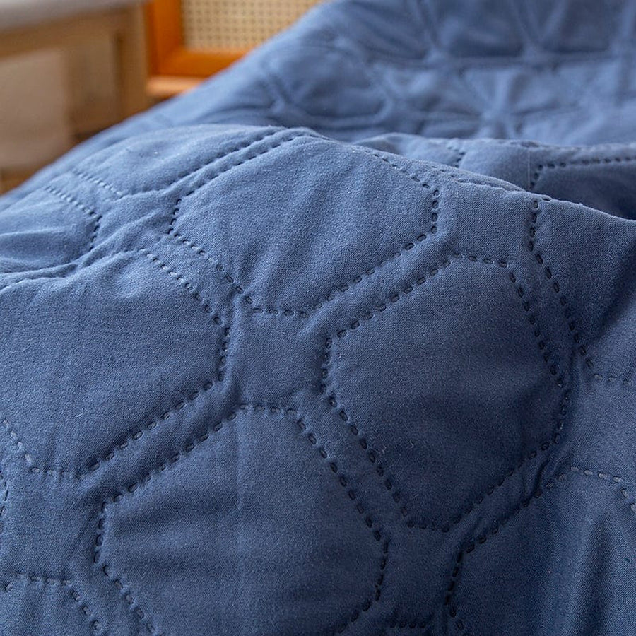 Fitted Sheet – Quilted – Midnight Navy