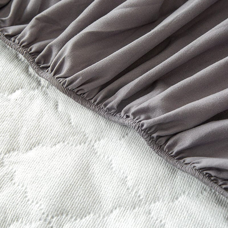 Fitted Sheet – Quilted – Pearl Grey