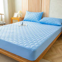 Fitted Sheet – Quilted – Sky Mist