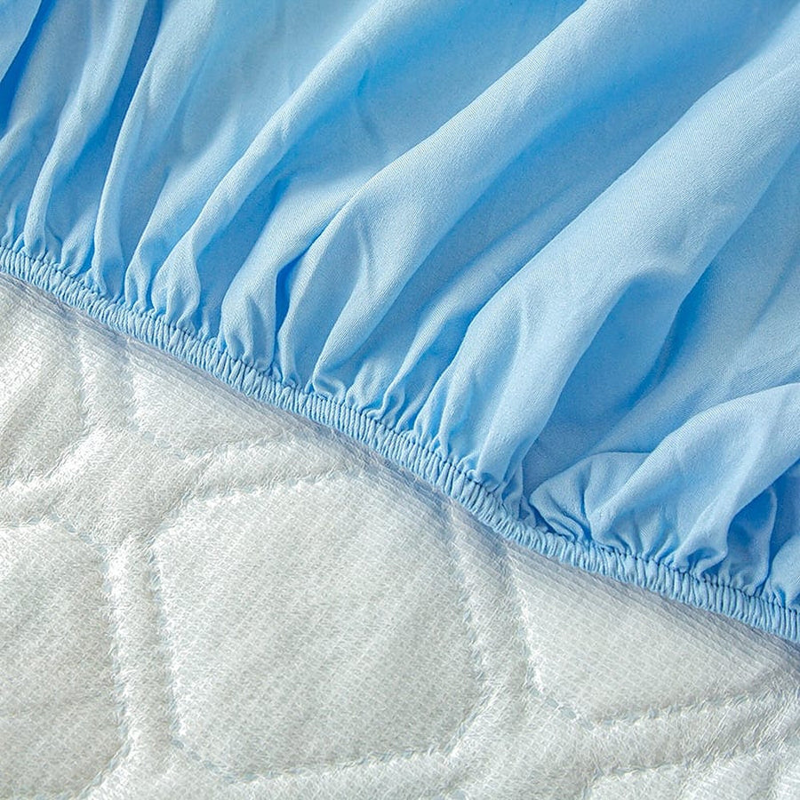 Fitted Sheet – Quilted – Sky Mist