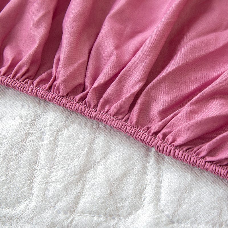 Fitted Sheet – Quilted – Soft Blush