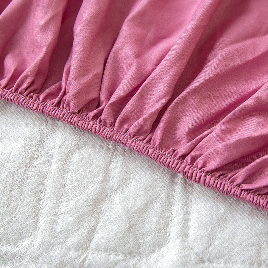 Fitted Sheet – Quilted – Soft Blush